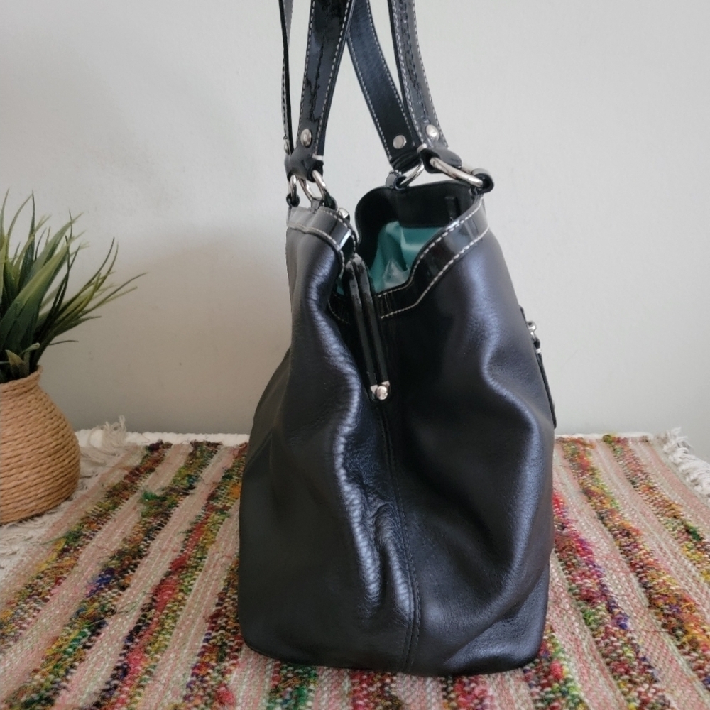 Coach Black Leather Shoulder Bag - Picture 4 of 10